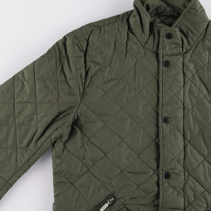 Barbour padded quilted jacket, women's size S unclear Khaki type Vintage Second Hand