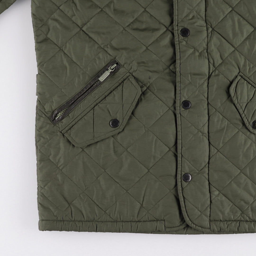 Barbour padded quilted jacket, women's size S unclear Khaki type Vintage Second Hand