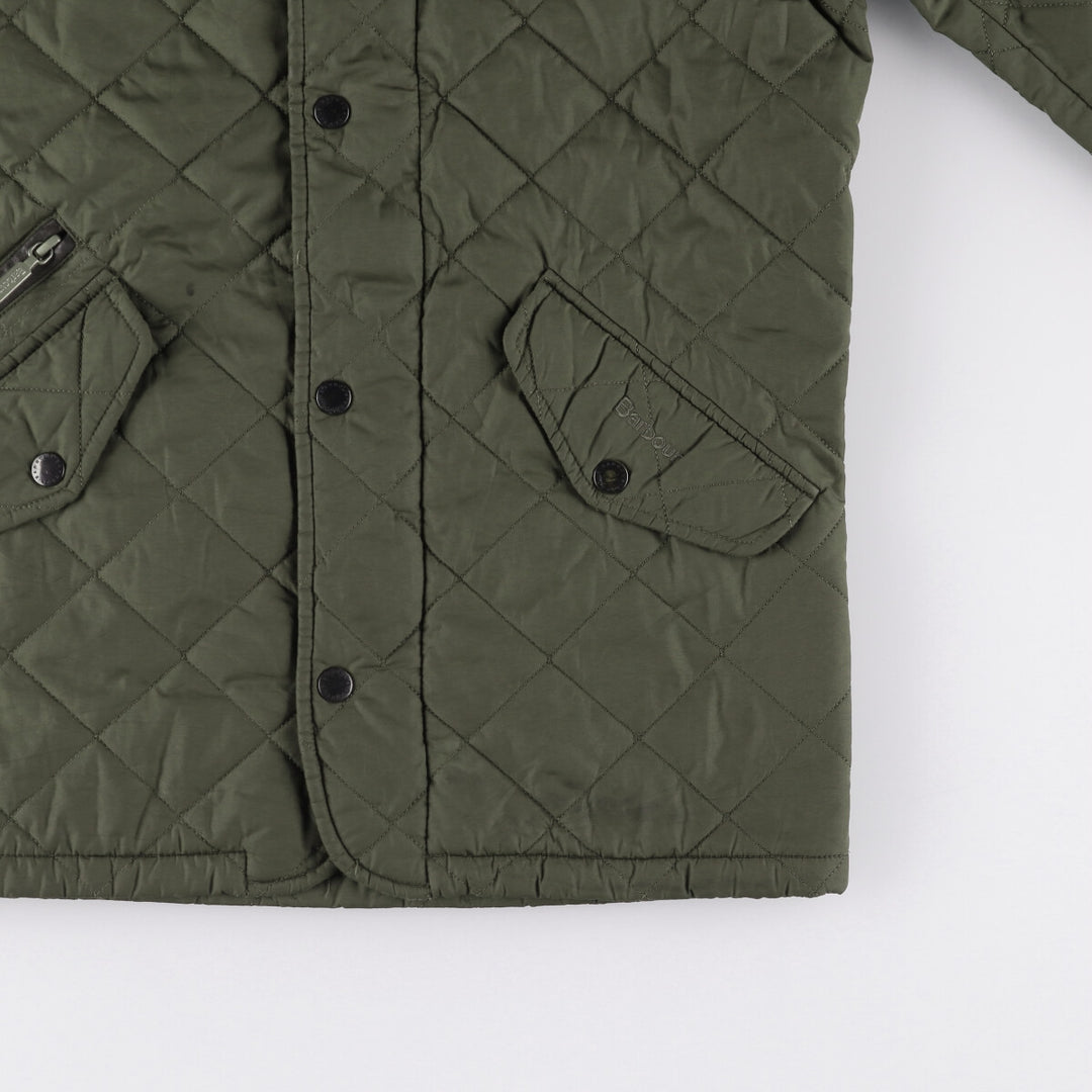 Barbour padded quilted jacket, women's size S unclear Khaki type Vintage Second Hand