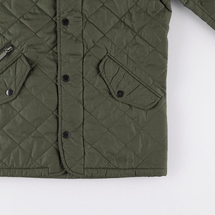 Barbour padded quilted jacket, women's size S unclear Khaki type Vintage Second Hand