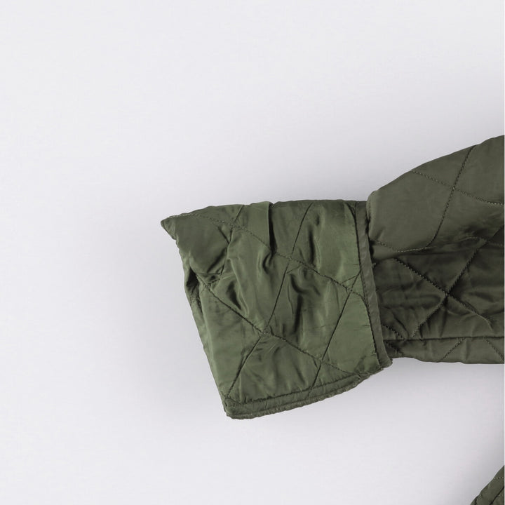 Barbour padded quilted jacket, women's size S unclear Khaki type Vintage Second Hand