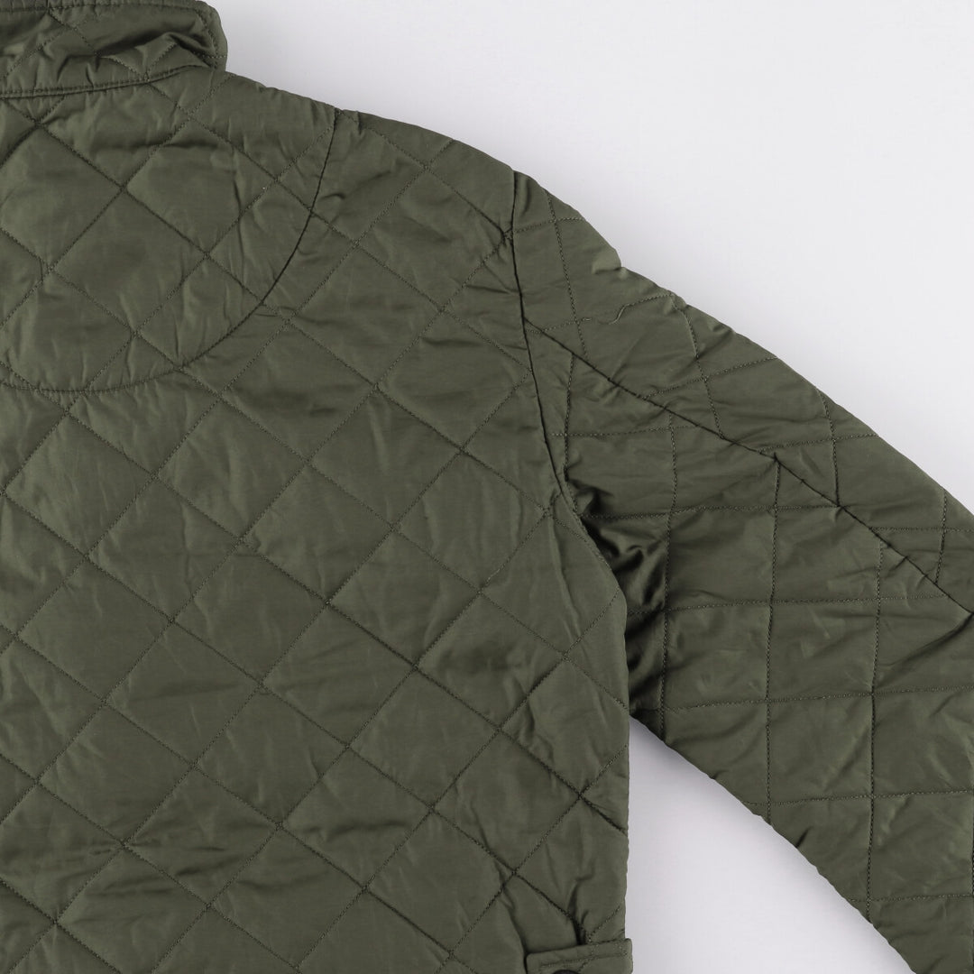 Barbour padded quilted jacket, women's size S unclear Khaki type Vintage Second Hand