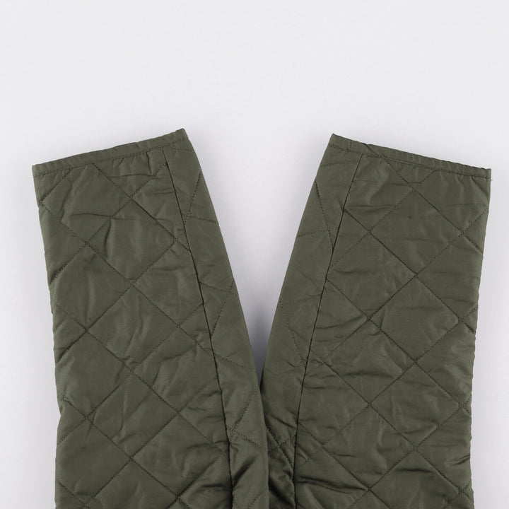 Barbour padded quilted jacket, women's size S unclear Khaki type Vintage Second Hand