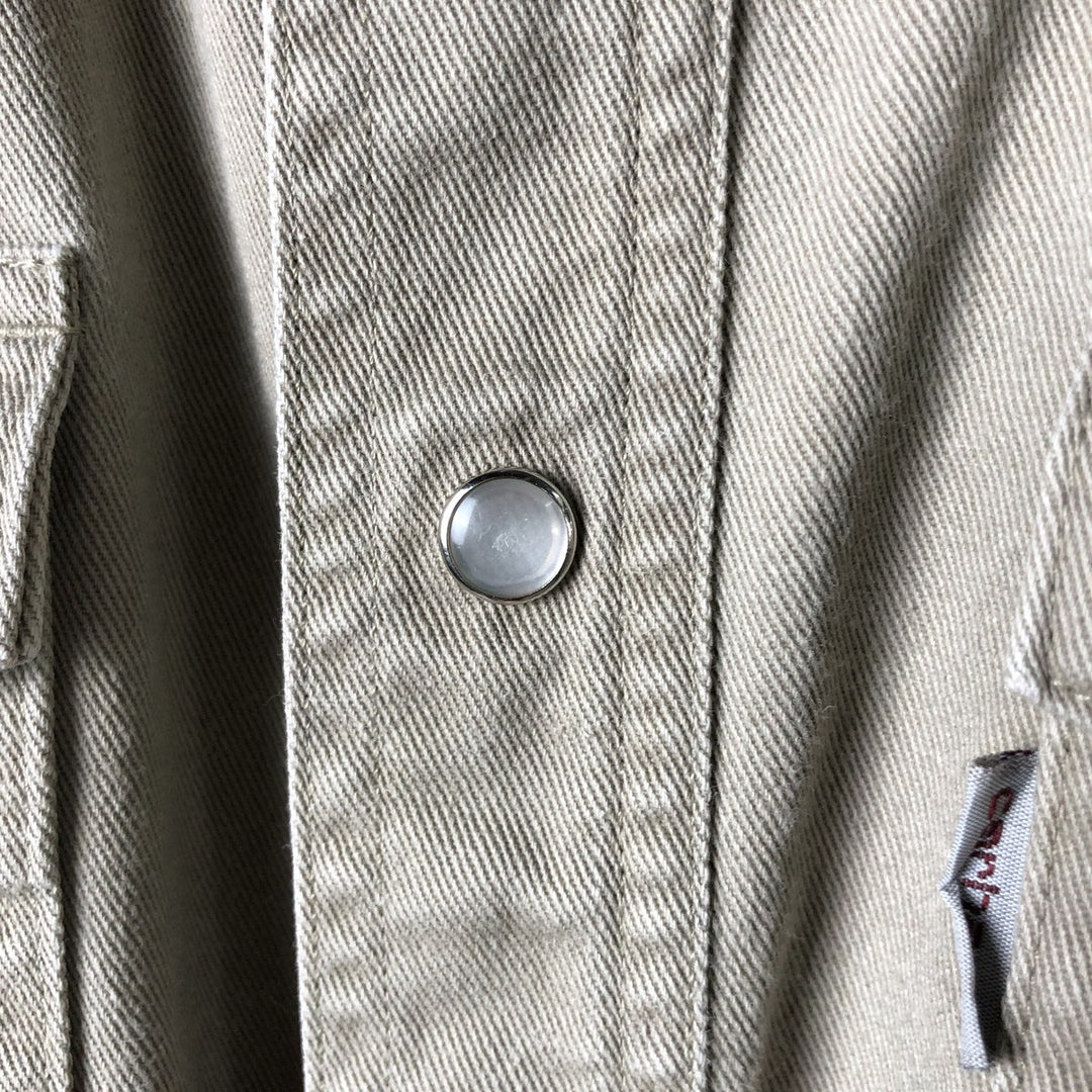 Carhartt Relaxed Fit Long Sleeve Work Shirt, Men's Size L cotton Khaki type Vintage Second Hand