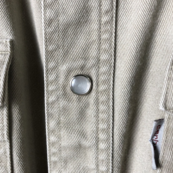 Carhartt Relaxed Fit Long Sleeve Work Shirt, Men's Size L cotton Khaki type Vintage Second Hand