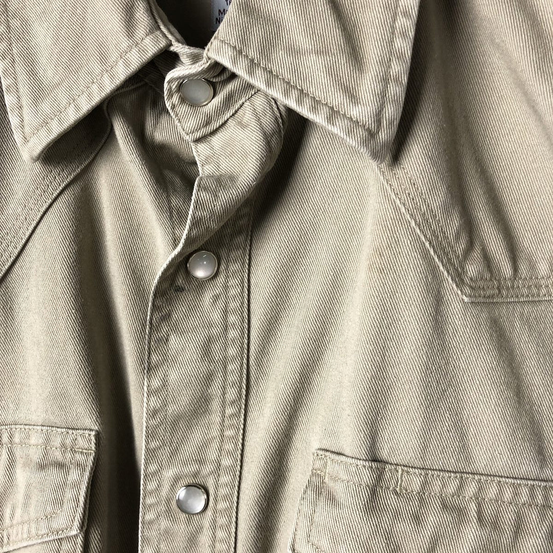 Carhartt Relaxed Fit Long Sleeve Work Shirt, Men's Size L cotton Khaki type Vintage Second Hand