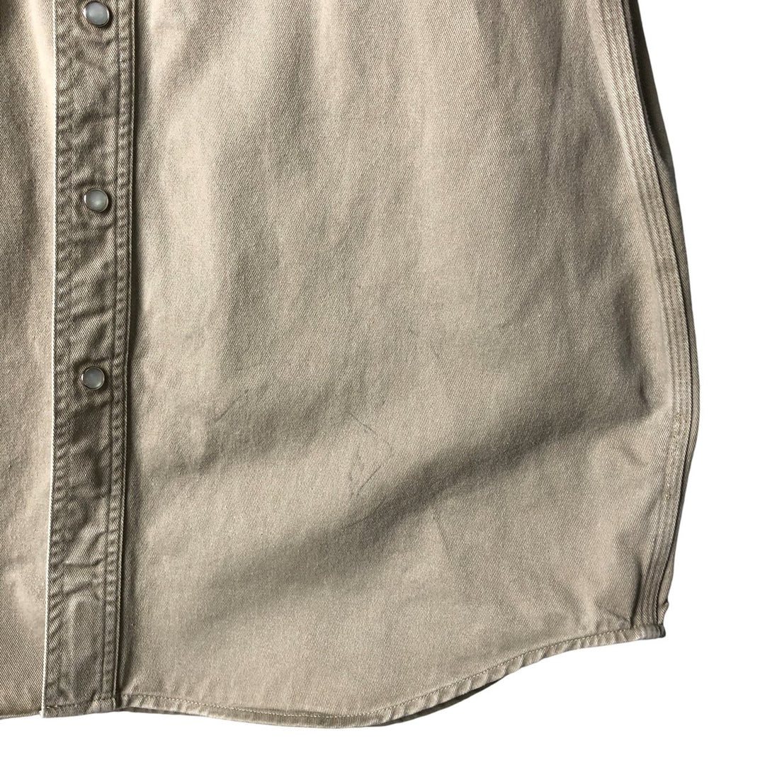Carhartt Relaxed Fit Long Sleeve Work Shirt, Men's Size L cotton Khaki type Vintage Second Hand