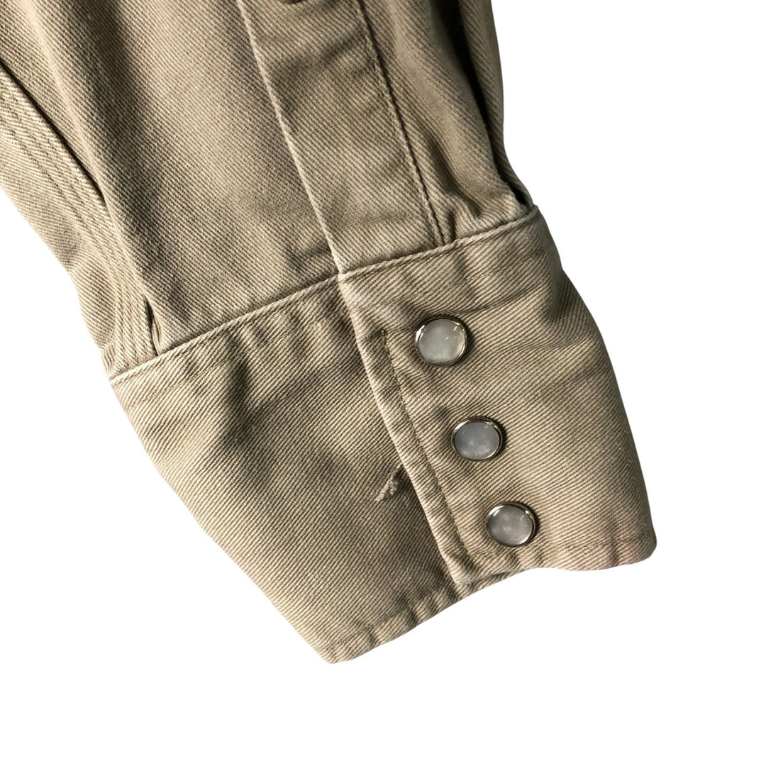 Carhartt Relaxed Fit Long Sleeve Work Shirt, Men's Size L cotton Khaki type Vintage Second Hand