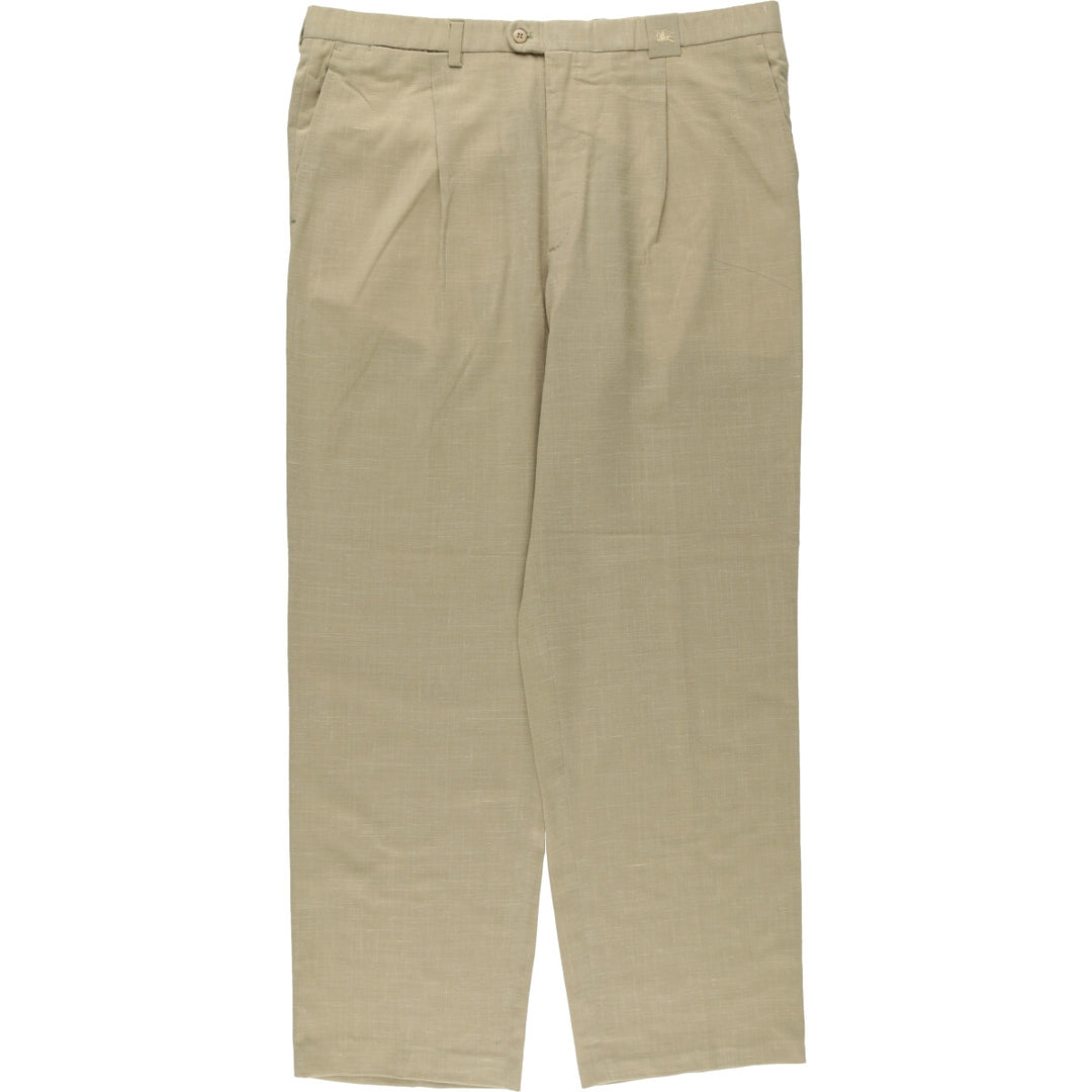 Burberry's London One-Tuck Slacks, Men's, Size W37 unclear Beige type Vintage Second Hand