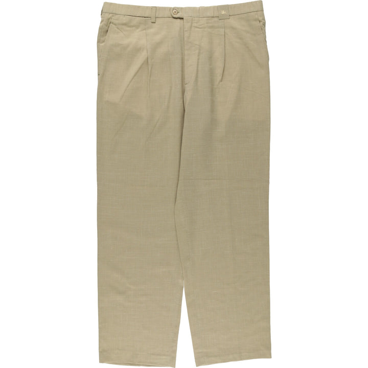 Burberry's London One-Tuck Slacks, Men's, Size W37 unclear Beige type Vintage Second Hand