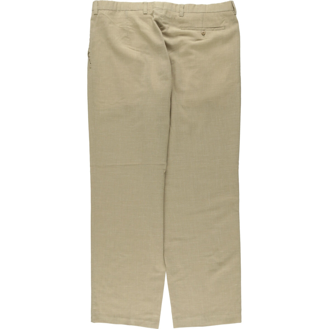 Burberry's London One-Tuck Slacks, Men's, Size W37 unclear Beige type Vintage Second Hand