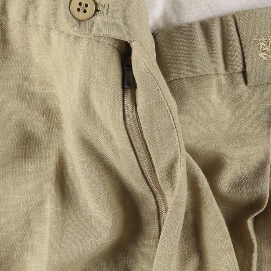 Burberry's London One-Tuck Slacks, Men's, Size W37 unclear Beige type Vintage Second Hand
