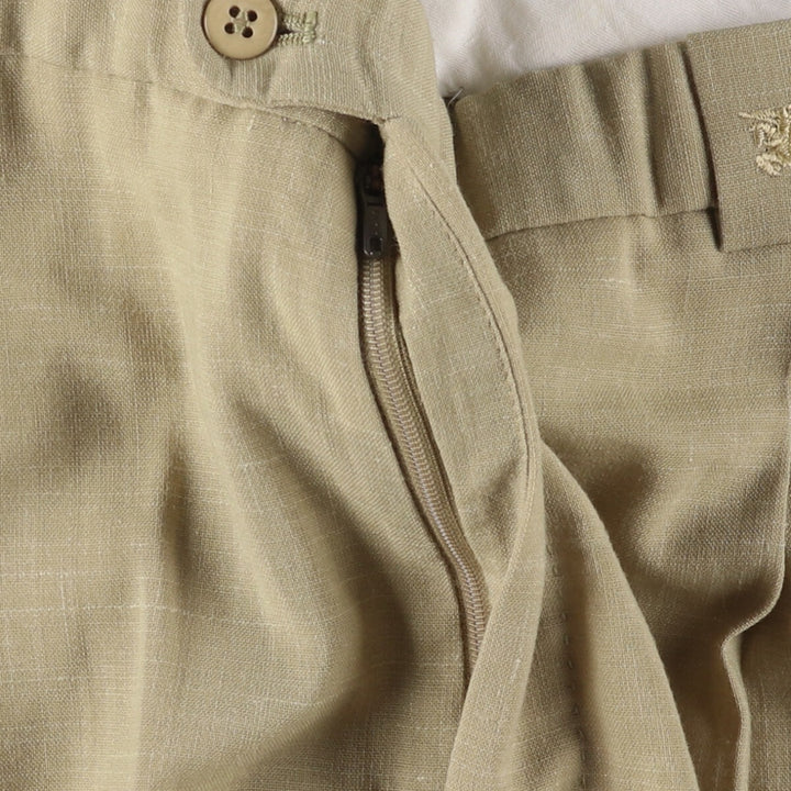 Burberry's London One-Tuck Slacks, Men's, Size W37 unclear Beige type Vintage Second Hand