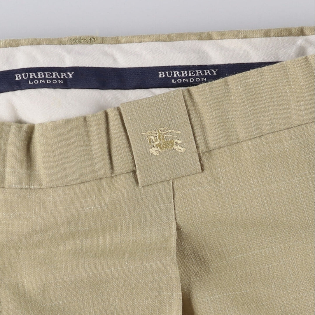 Burberry's London One-Tuck Slacks, Men's, Size W37 unclear Beige type Vintage Second Hand