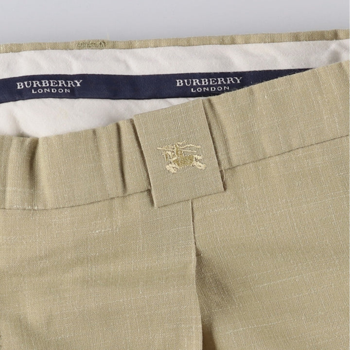 Burberry's London One-Tuck Slacks, Men's, Size W37 unclear Beige type Vintage Second Hand