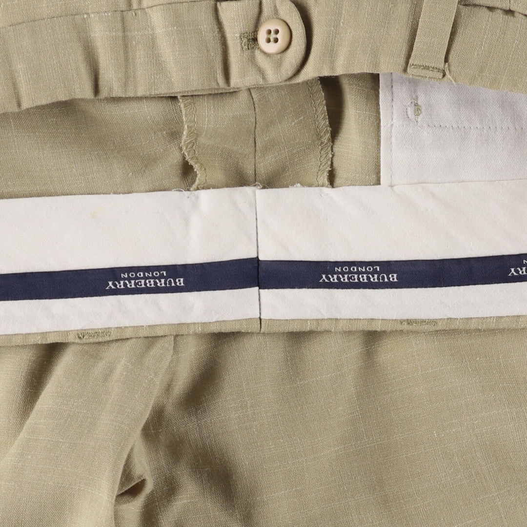 Burberry's London One-Tuck Slacks, Men's, Size W37 unclear Beige type Vintage Second Hand