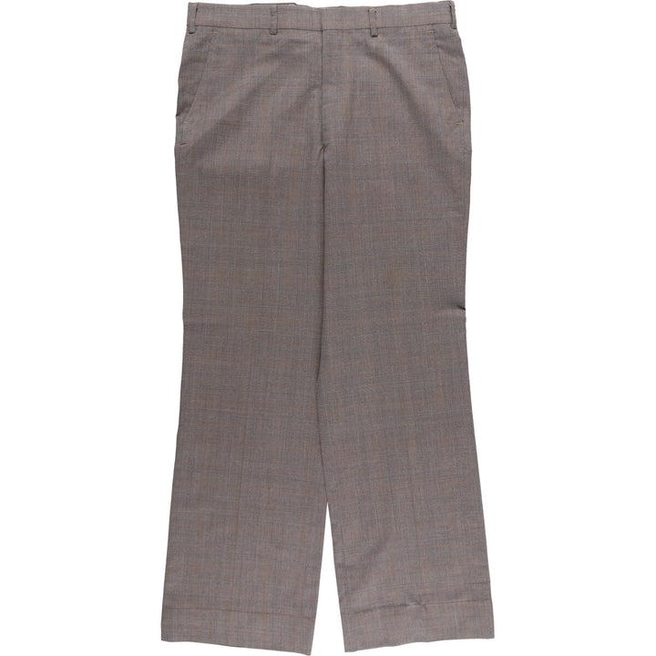 Vintage Gun Club Check Men's Slacks, Size W33 unclear gray type Vintage Second Hand
