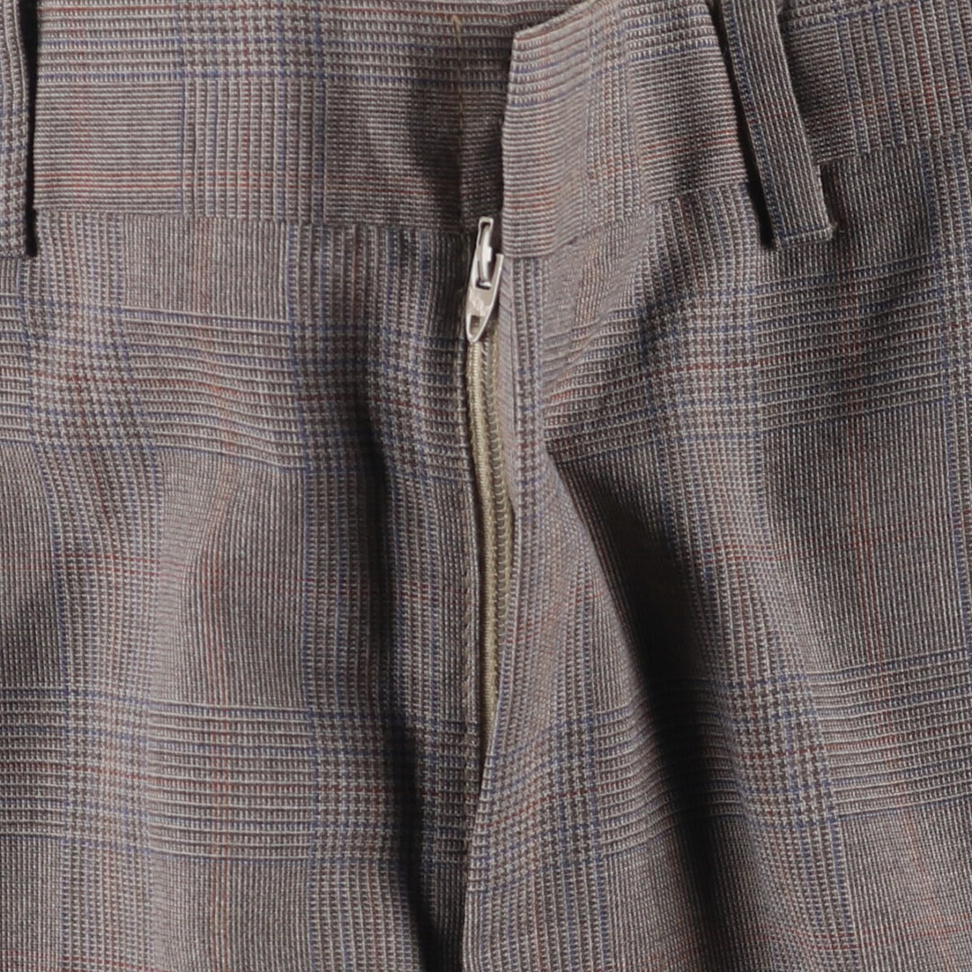 Vintage Gun Club Check Men's Slacks, Size W33 unclear gray type Vintage Second Hand