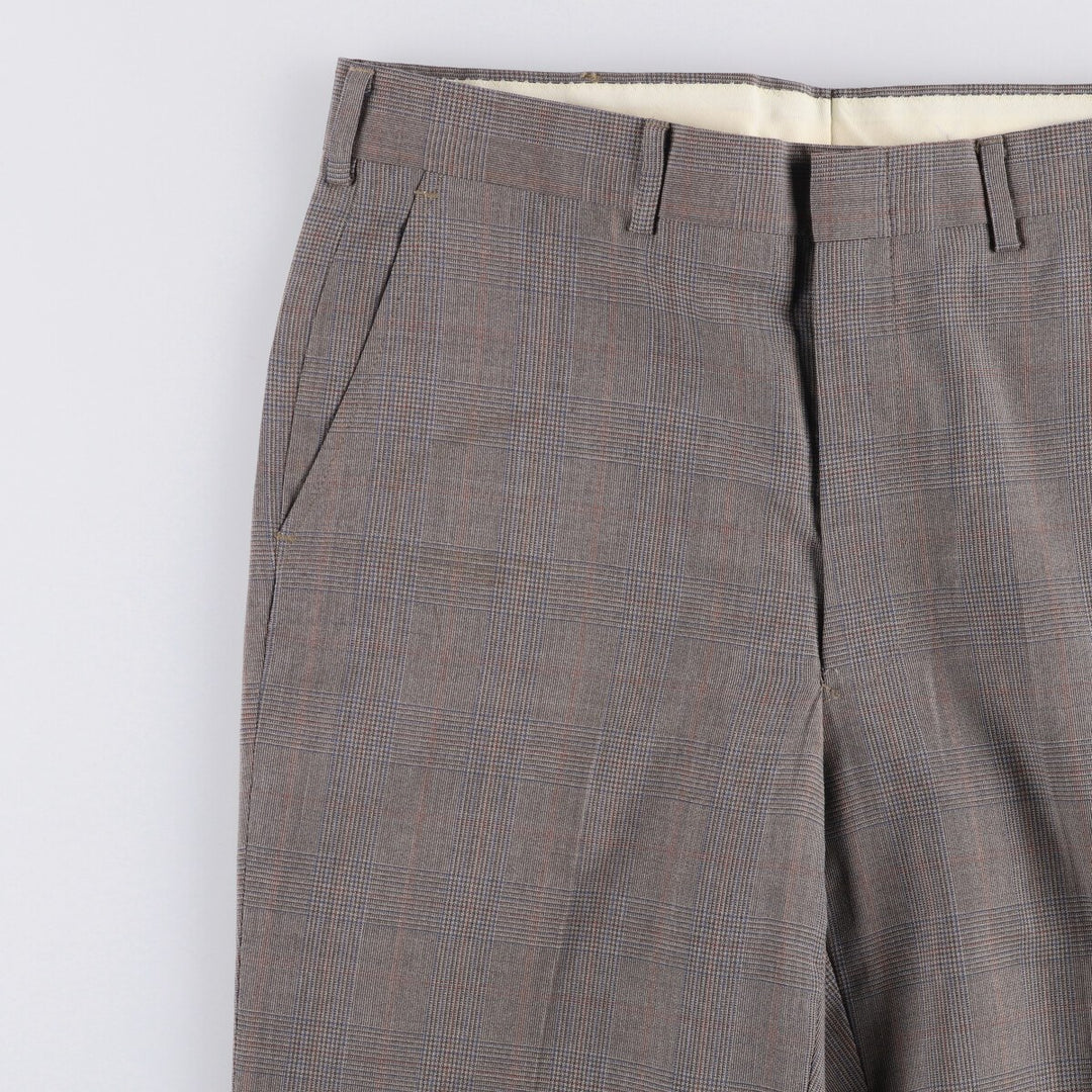 Vintage Gun Club Check Men's Slacks, Size W33 unclear gray type Vintage Second Hand
