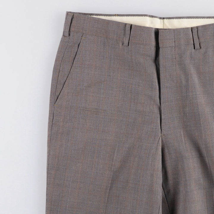 Vintage Gun Club Check Men's Slacks, Size W33 unclear gray type Vintage Second Hand