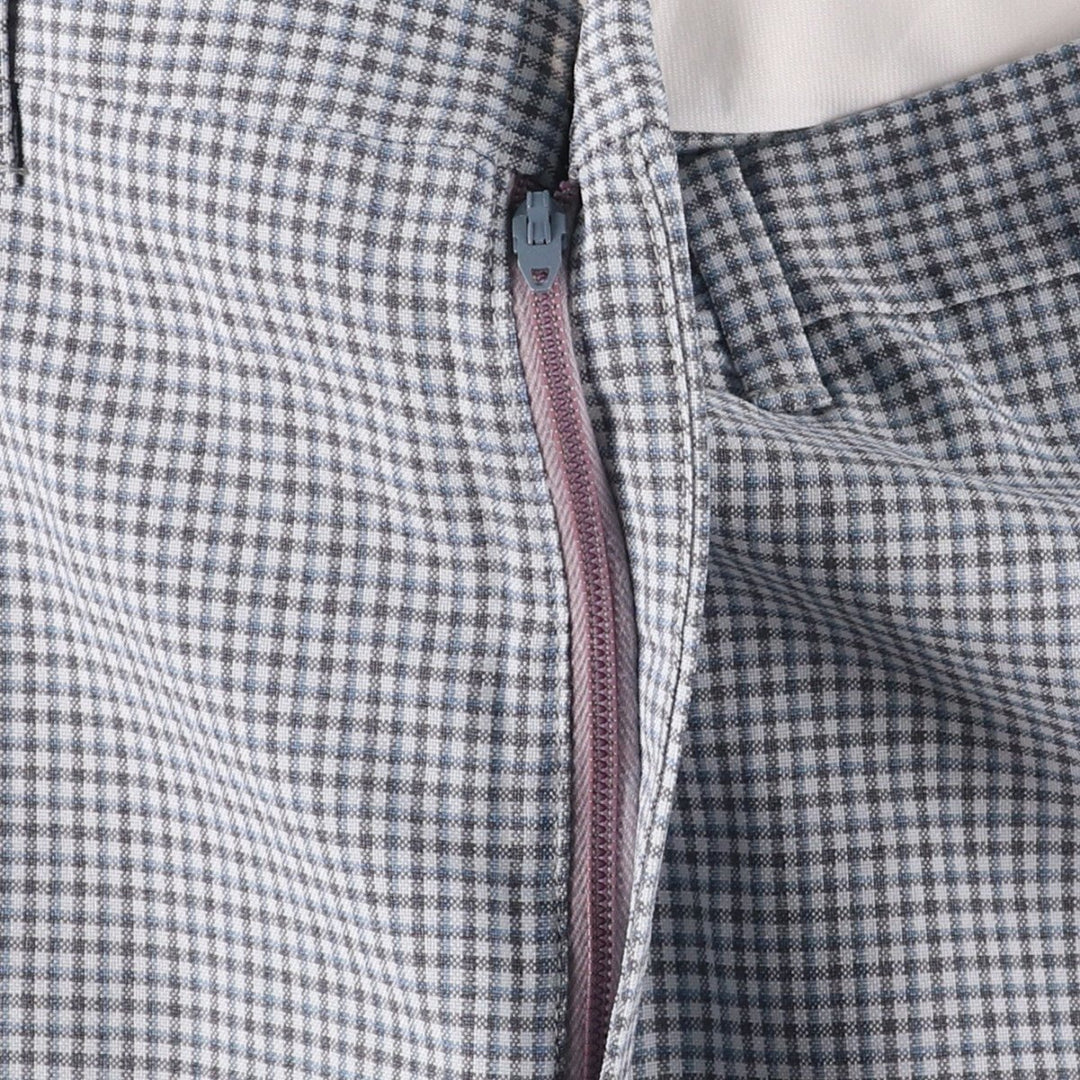Vintage 1980'S Levi's PANATELA check pattern flared pants, men's size W34. unclear white type Vintage Second Hand