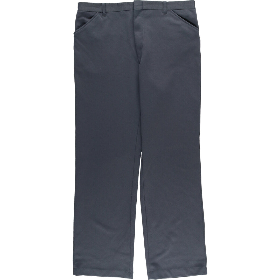 90'S Vintage Men's Slacks, Made in USA, Size 36 (approx.) unclear gray type Vintage Second Hand