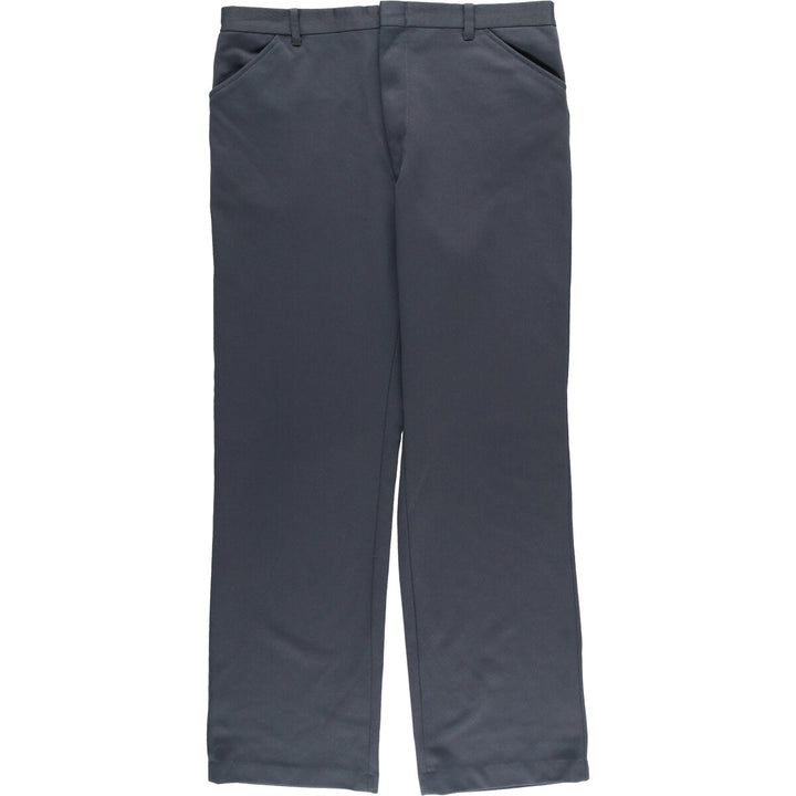 90'S Vintage Men's Slacks, Made in USA, Size 36 (approx.) unclear gray type Vintage Second Hand