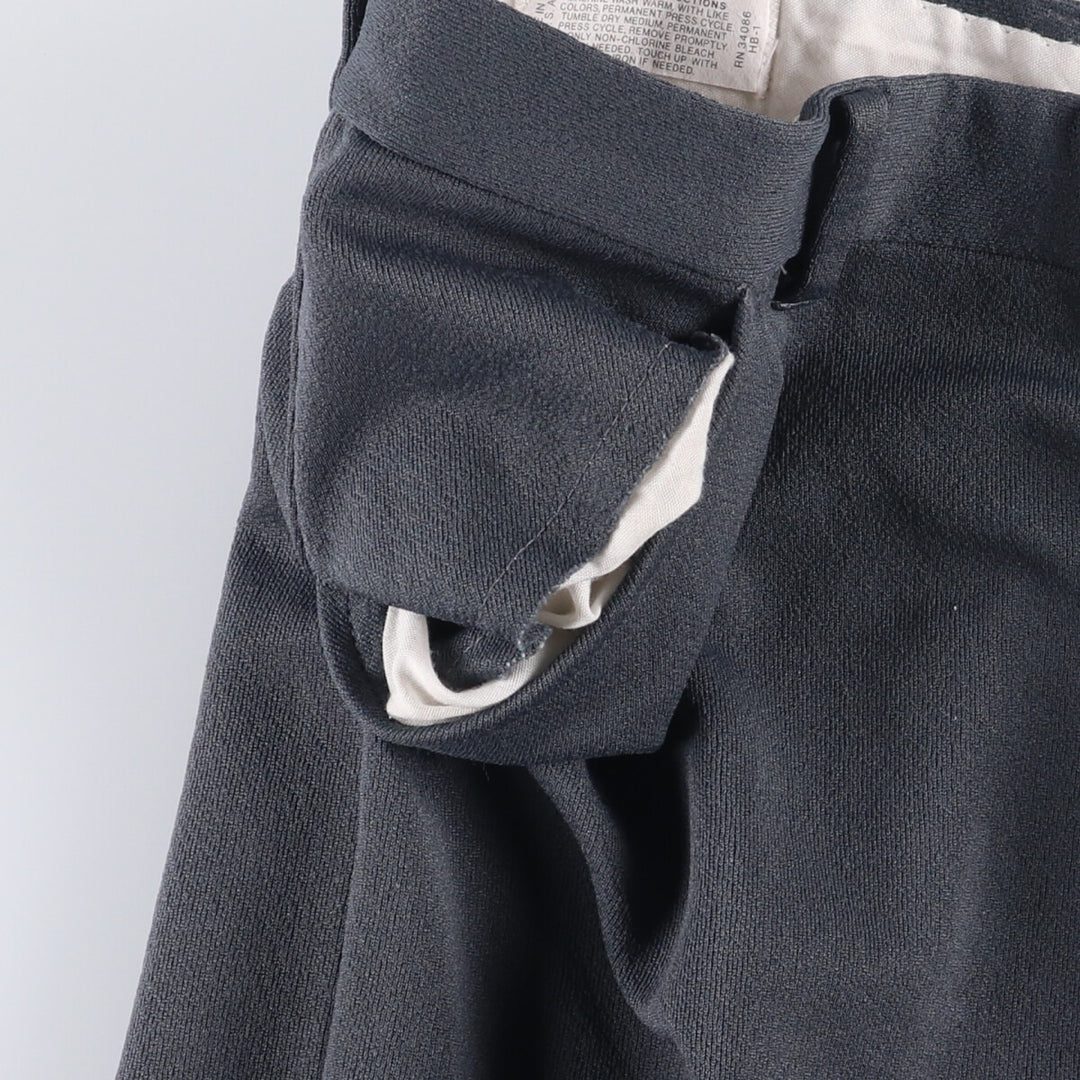 90'S Vintage Men's Slacks, Made in USA, Size 36 (approx.) unclear gray type Vintage Second Hand