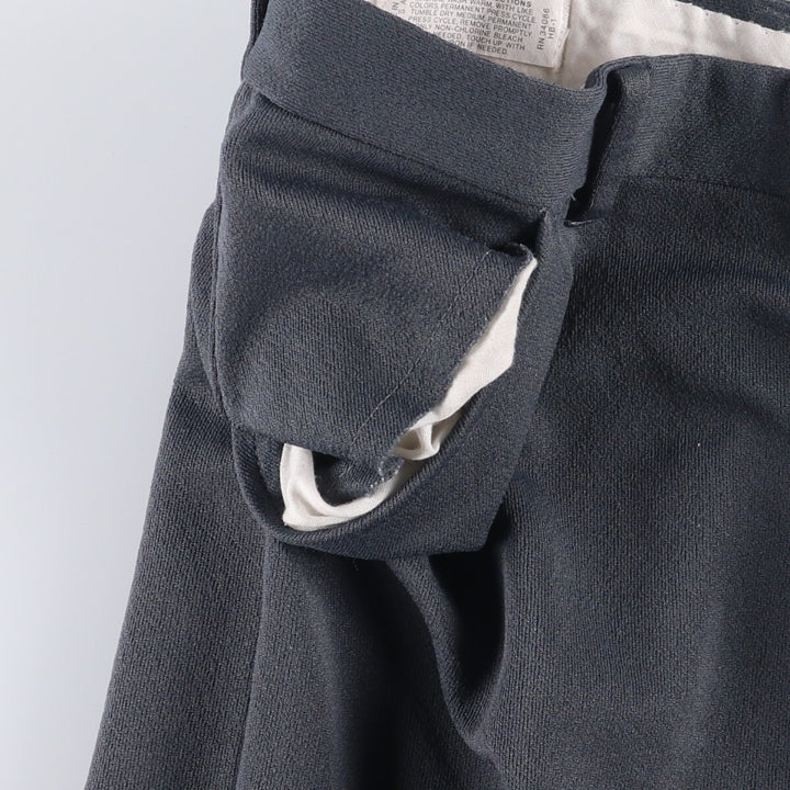 90'S Vintage Men's Slacks, Made in USA, Size 36 (approx.) unclear gray type Vintage Second Hand