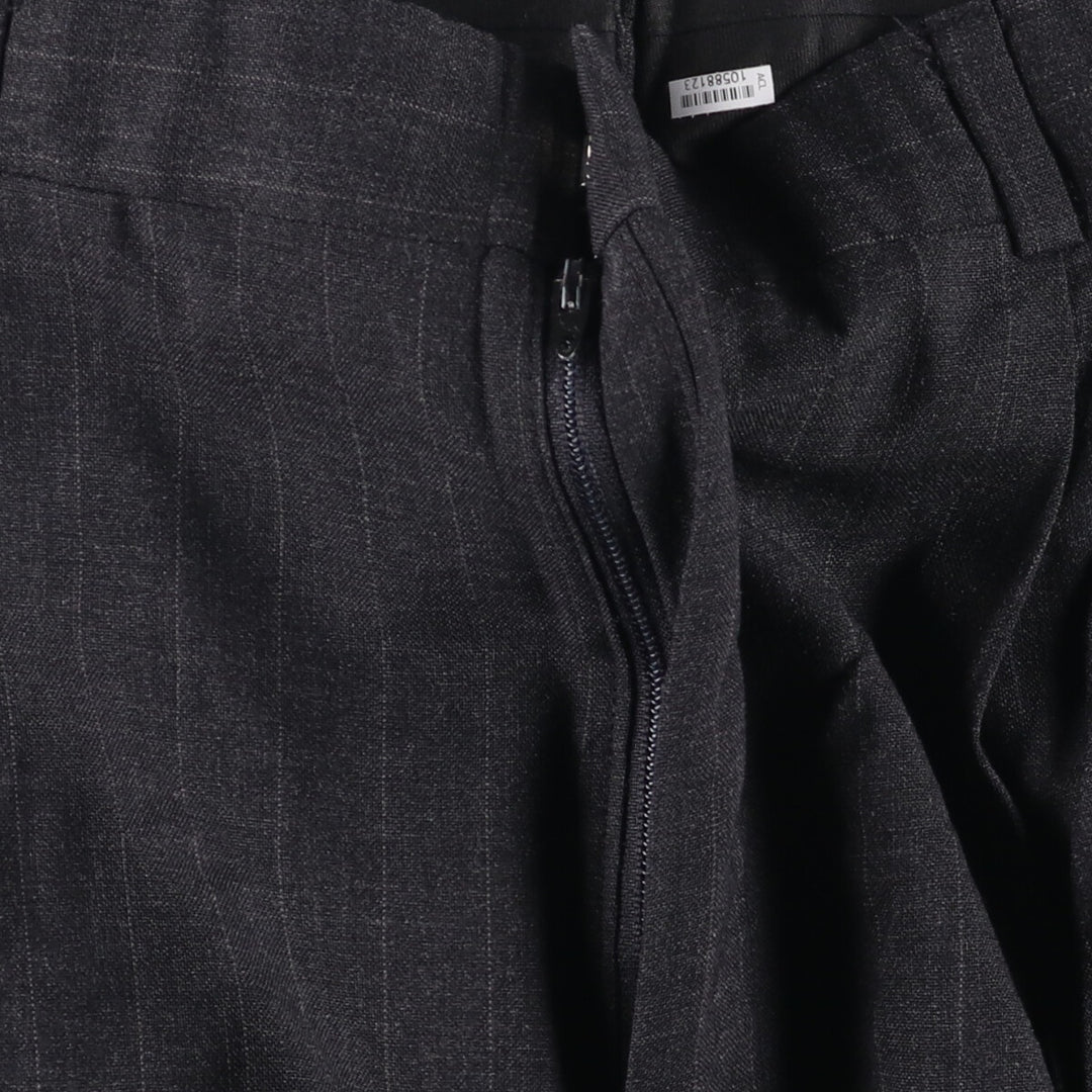 Brooks Brothers Stripe Pattern Two-Pleated Slacks, Made in USA, Men's, Size W31 unclear gray type Vintage Second Hand