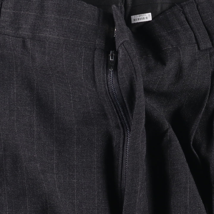 Brooks Brothers Stripe Pattern Two-Pleated Slacks, Made in USA, Men's, Size W31 unclear gray type Vintage Second Hand
