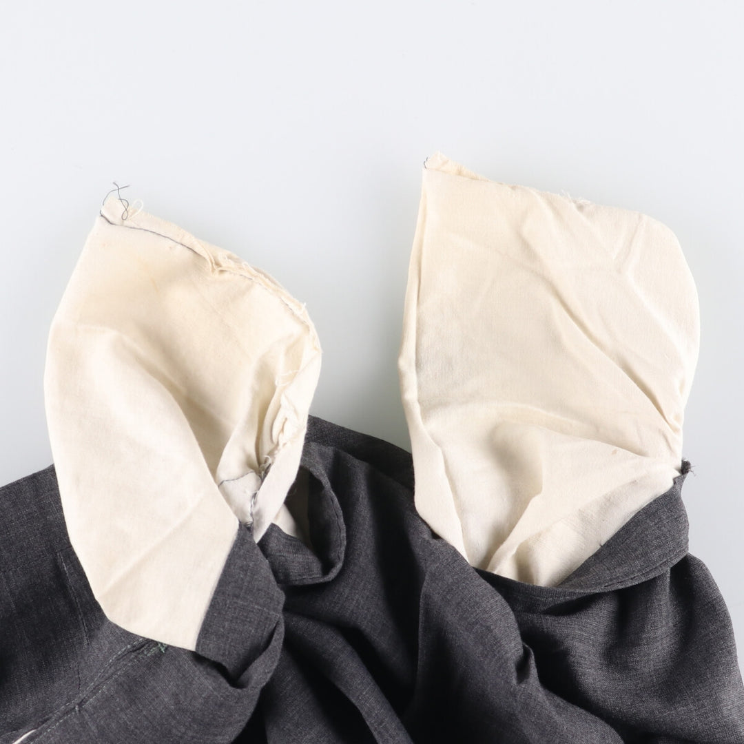 Two-pleat slacks pants for men, equivalent to W30 unclear gray type Vintage Second Hand