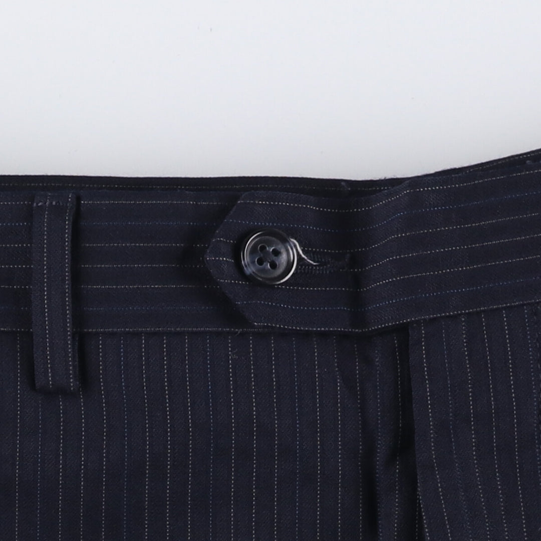 Calvin Klein Stripe Pattern Slacks Pants Men's W32 unclear navy blue type Vintage Second Hand