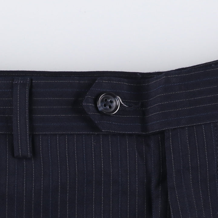Calvin Klein Stripe Pattern Slacks Pants Men's W32 unclear navy blue type Vintage Second Hand