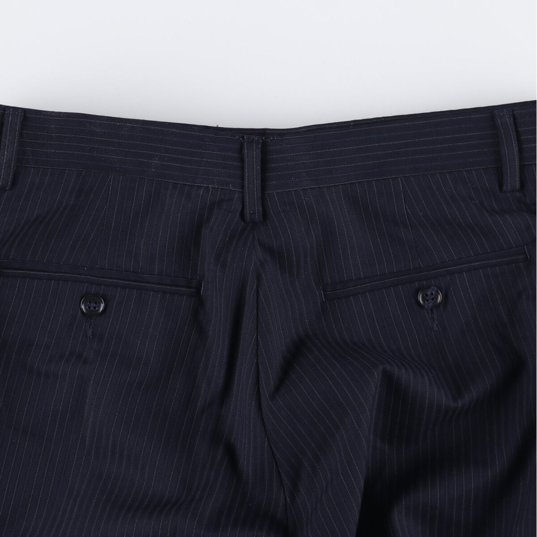 Calvin Klein Stripe Pattern Slacks Pants Men's W32 unclear navy blue type Vintage Second Hand