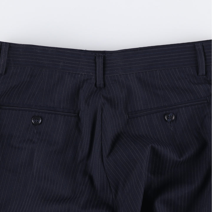 Calvin Klein Stripe Pattern Slacks Pants Men's W32 unclear navy blue type Vintage Second Hand