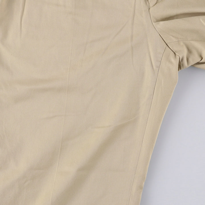 Lacoste Two-pleat Polyester and Cotton Slacks, Men's Size 36 cotton Beige type Vintage Second Hand