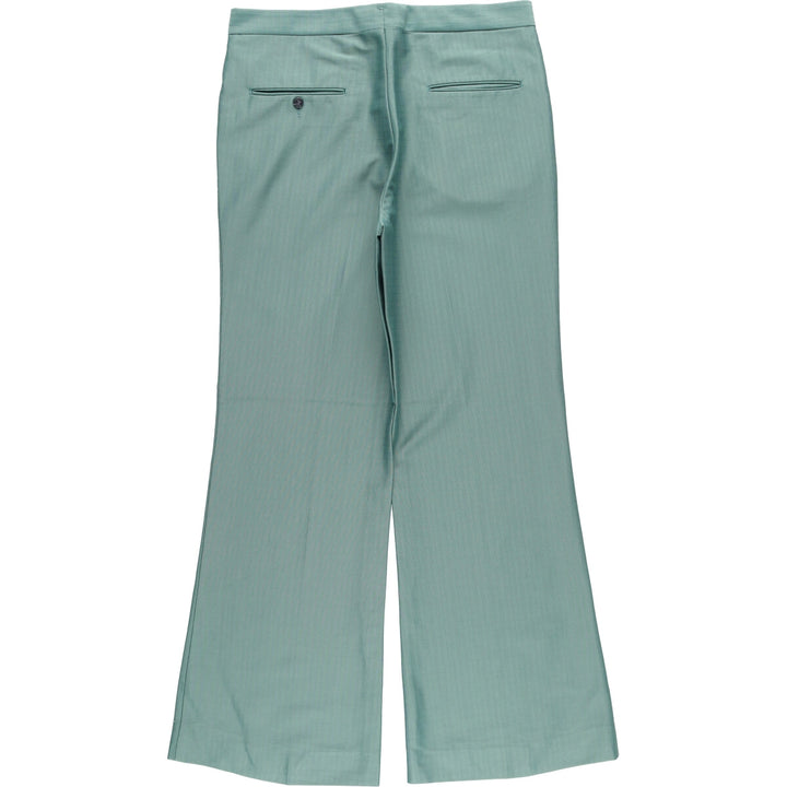 Vintage men's flare pants, size W34 unclear Emerald green Vintage Second Hand