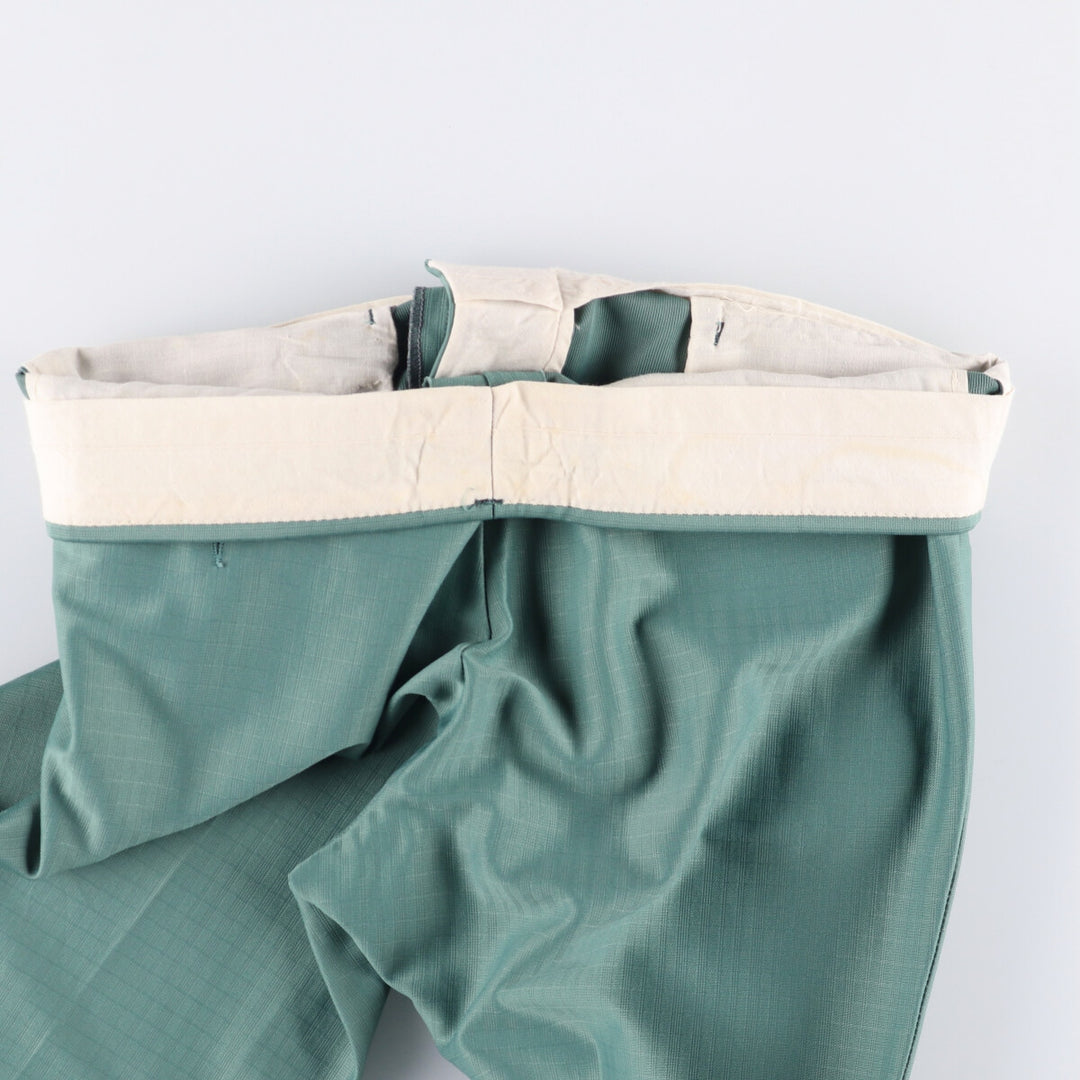 Vintage men's flare pants, size W34 unclear Emerald green Vintage Second Hand