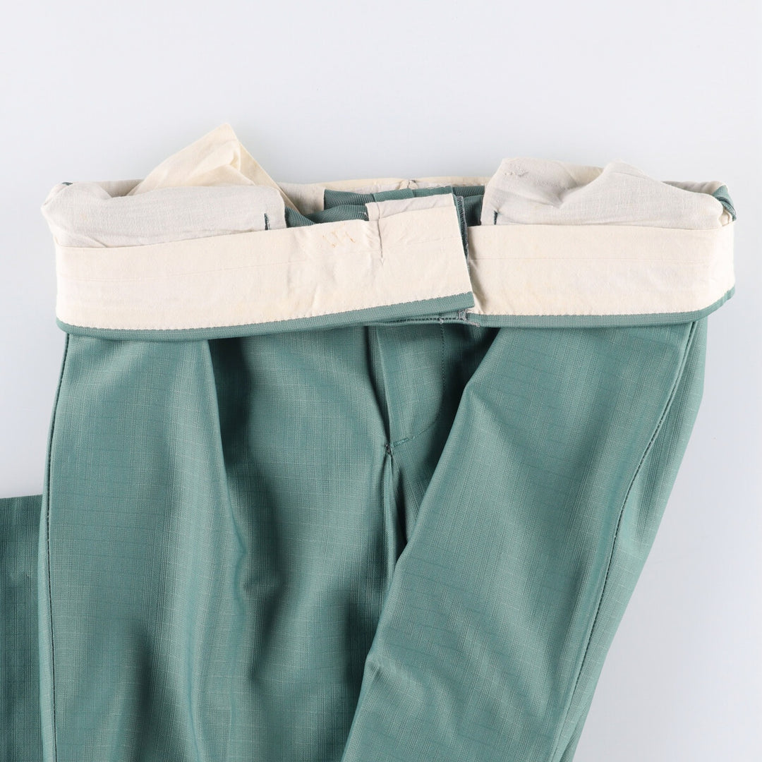Vintage men's flare pants, size W34 unclear Emerald green Vintage Second Hand
