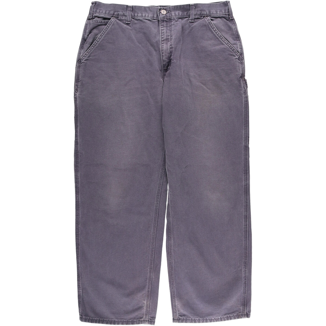 00'S Carhartt Dungaree Fit Duck Painter Pants Men's W35 equivalent cotton Charcoal Vintage Second Hand