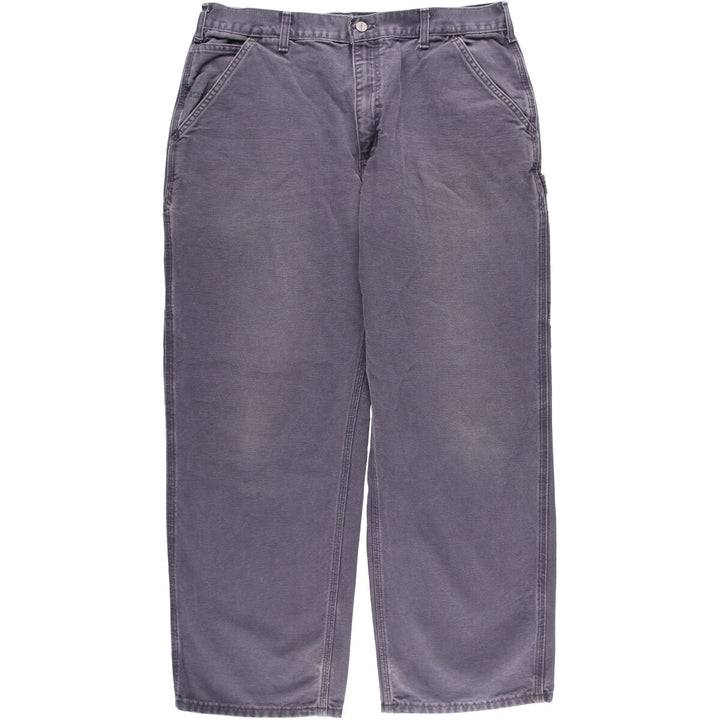 00'S Carhartt Dungaree Fit Duck Painter Pants Men's W35 equivalent cotton Charcoal Vintage Second Hand