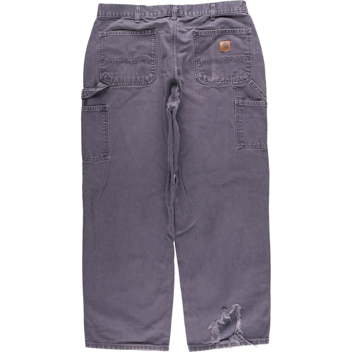 00'S Carhartt Dungaree Fit Duck Painter Pants Men's W35 equivalent cotton Charcoal Vintage Second Hand