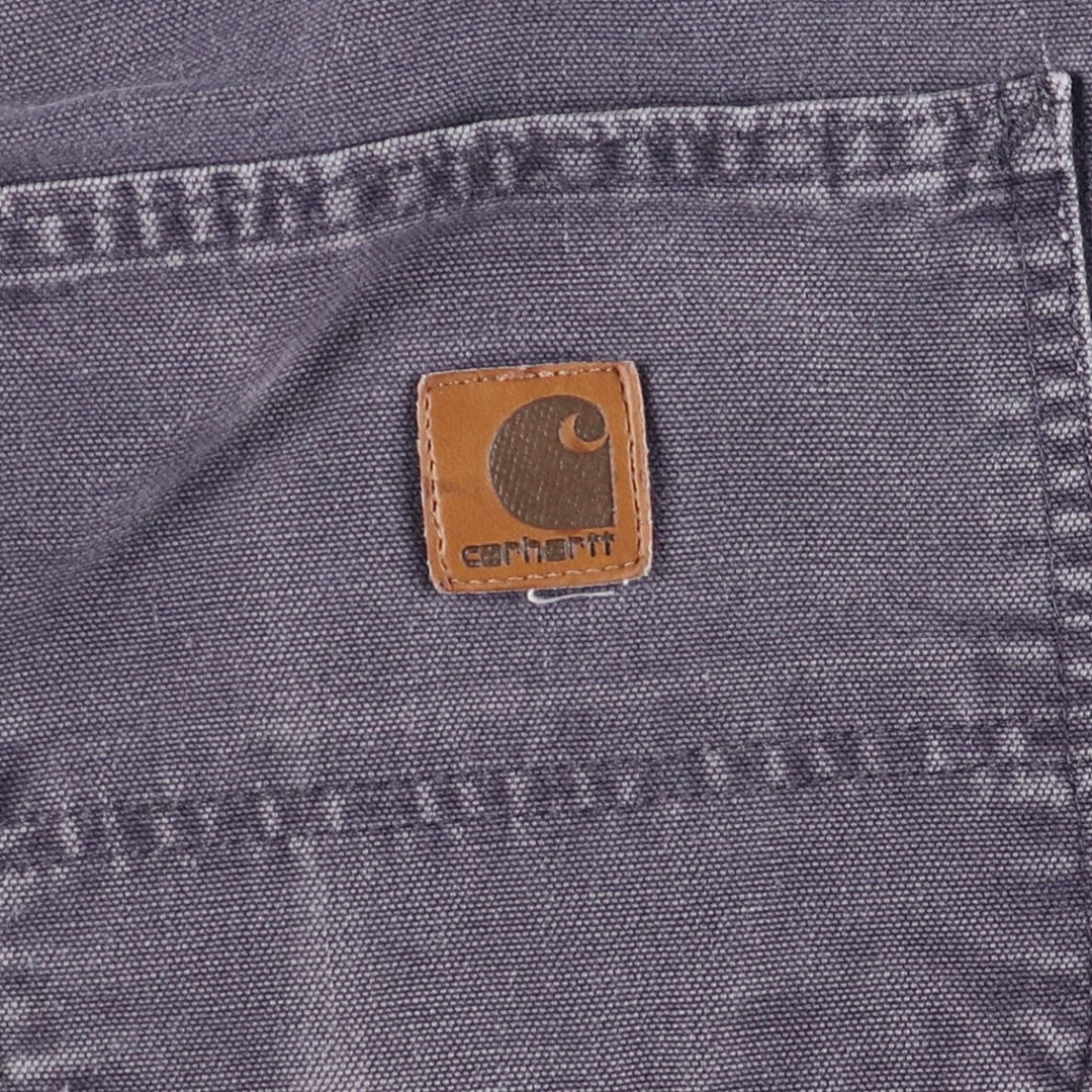 00'S Carhartt Dungaree Fit Duck Painter Pants Men's W35 equivalent cotton Charcoal Vintage Second Hand