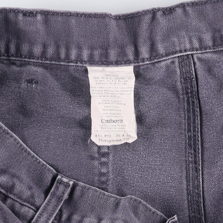 00'S Carhartt Dungaree Fit Duck Painter Pants Men's W35 equivalent cotton Charcoal Vintage Second Hand
