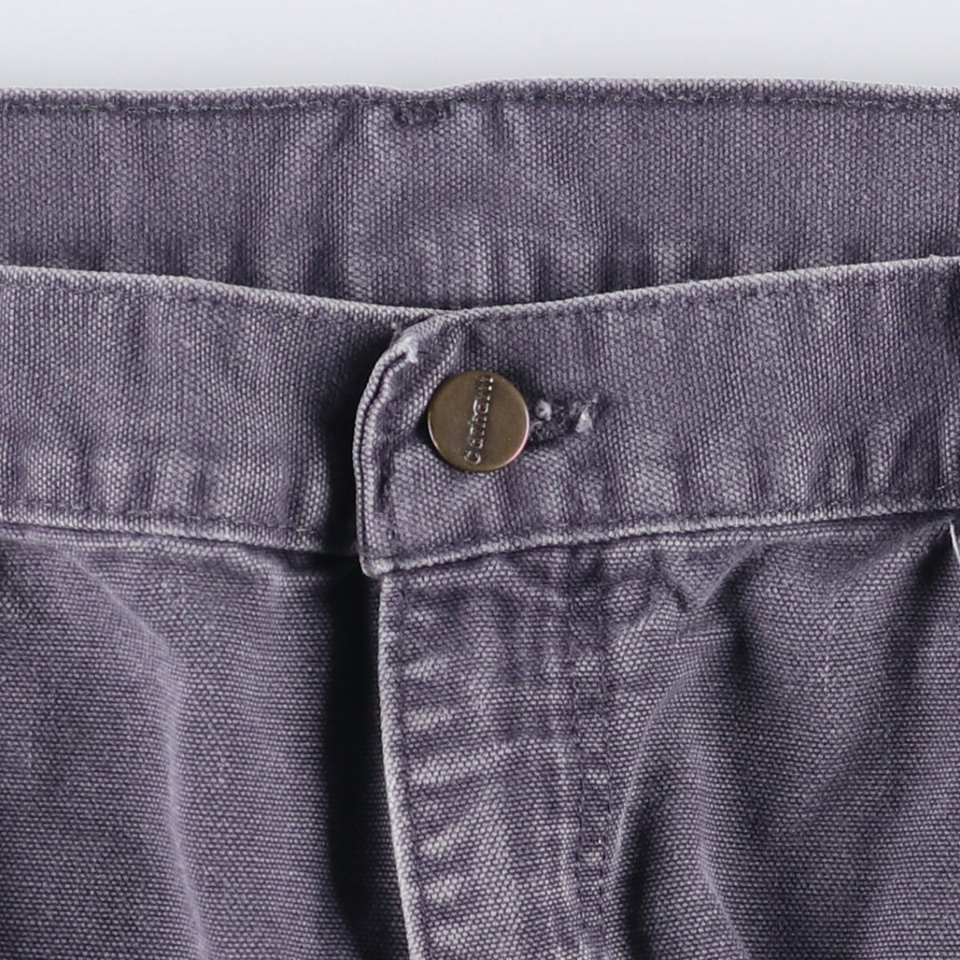 00'S Carhartt Dungaree Fit Duck Painter Pants Men's W35 equivalent cotton Charcoal Vintage Second Hand