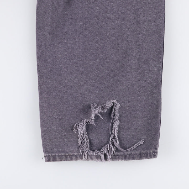 00'S Carhartt Dungaree Fit Duck Painter Pants Men's W35 equivalent cotton Charcoal Vintage Second Hand