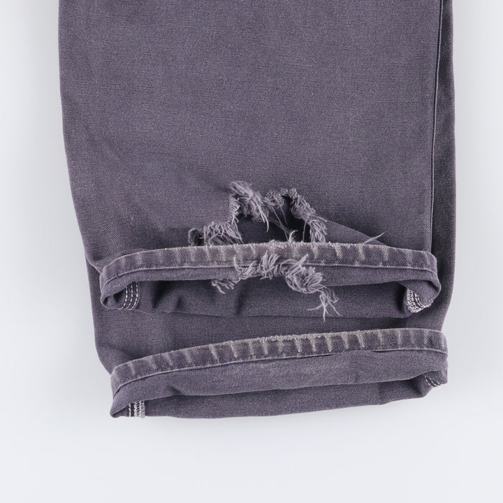 00'S Carhartt Dungaree Fit Duck Painter Pants Men's W35 equivalent cotton Charcoal Vintage Second Hand