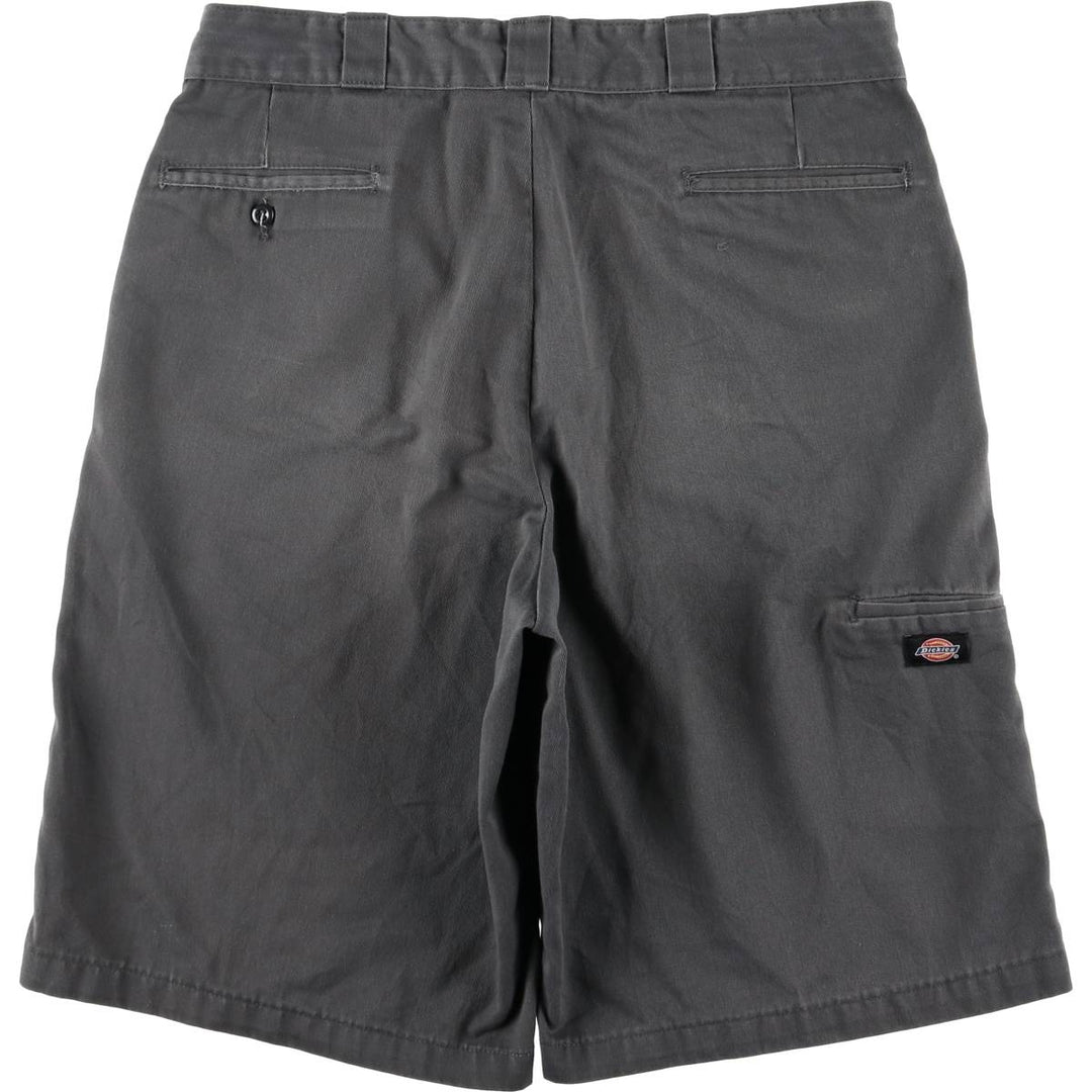 Dickies Loose Fit Work Shorts, Half Pants, Men's, W37 equivalent polyester gray type Vintage Second Hand