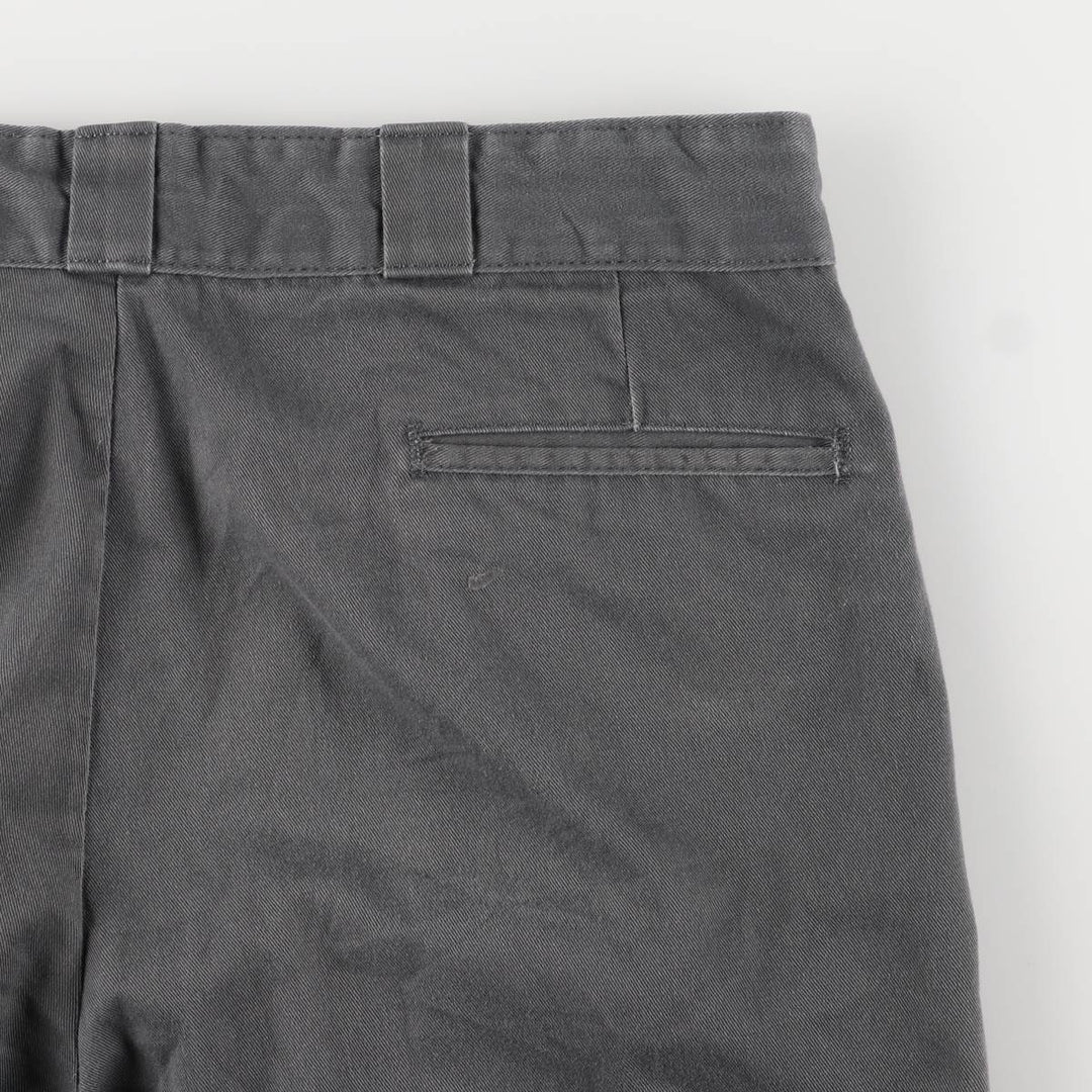 Dickies Loose Fit Work Shorts, Half Pants, Men's, W37 equivalent polyester gray type Vintage Second Hand
